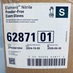 Kimberly-Clark Element Nitrile Gloves S Powder Free 6 Boxes of 250 Gloves Each