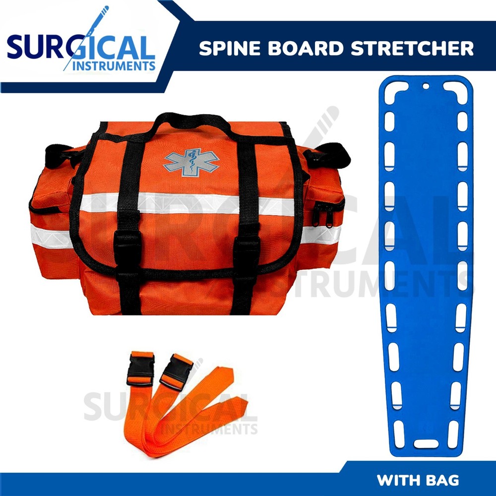 Blue EMT Backboard Spine Board Stretcher Immobilization Free EMT Trauma Bag Hi-Q