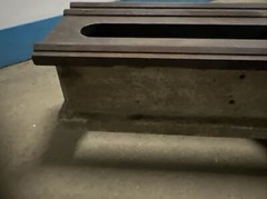 Vintage “The National Supply Co” Toledo Ohio Cast Iron 8’ Lathe Bed