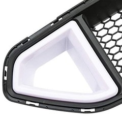 Front Upper Grille Triangle LED DRL Strip Mesh Styling For Ford Mustang 18-20