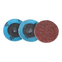 51 Pcs 2 Inch 36/60/80/120/240 Grit Roll Lock Die Grinder Change Sanding Discs