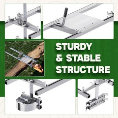 Portable Chainsaw Mill 14″-36″ Guide Bar Aluminum Steel Planking Lumber