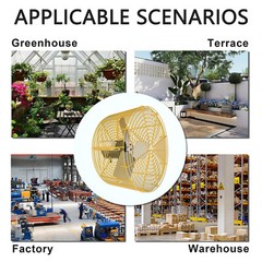 Greenhouse Circulation Air Circulation Fan 8/12/20/24 In 115V Ceiling Wall Mount
