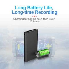Ultra-Thin Tiny Mini Voice Recorder 4-32GB Sound Activated Digtal Professional