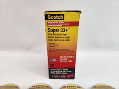 10 Pack Black Vinyl 33 Electrical 3m Scotch Tape “06133” Electric Tape Bundle