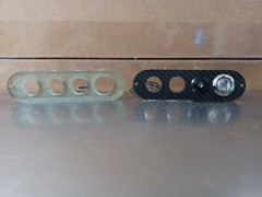PrimoChill TBWPC TBWSC 4 Switch / Port Mounting Plate (22mm + 3X 16mm holes)