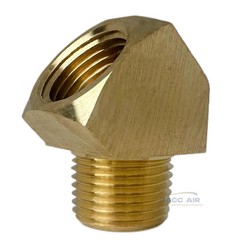 2 Pack 45 Degree 1/2″ NPT Pipe Thread Brass Street Elbow Fitting 50131