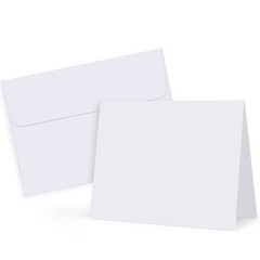 Eupako 50 Pack A7 ( 5.25 x 7.25 Inches) 50PCS, White