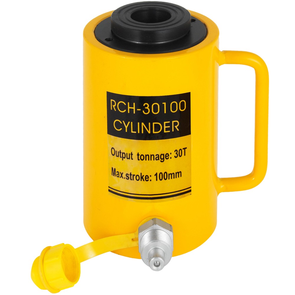 Hydraulic Cylinder Jack 30Ton 4″ Stroke Hollow Localfast 100mm/4inch Ram Metal