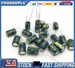 10 pcs 220uf 25v 105c radial electrolytic capacitors USA SHIPPING/SOLD