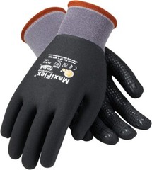 PIP 34-846 ATG MaxiFlex Micro Foam Nitrile Grip WORK GLOVES Dotted Palms 3 PAIR
