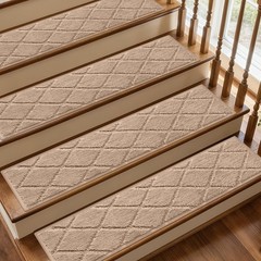 Joenie Non-Slip Stair Treads For Wooden Steps 8X30 In Indoor Carpet Stair Rugs