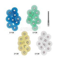 40Pcs Dental Composite Finishing Polishing Discs assorted kit 12/14mm+Mandrel