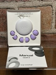Loop Quiet 2 Ear Plugs Violet Noise-Reducing Earplugs NRR 14dB SNR 24db