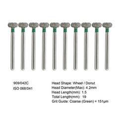 Dental Diamond Burs FG Round End Taper Pear Football Fine Coarse Grit 850 856