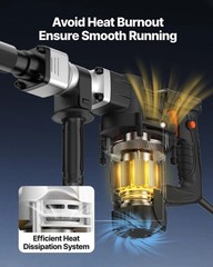 Demolition Jack Hammer, MAX 1400W Electric Jackhammer Heavy Duty, 2900 BPM Co…
