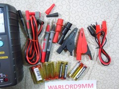 AEMC MODEL 1026 MEGOHMETER WITH ACCESSORIES + CASE-0208294.