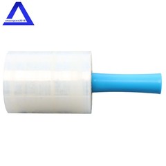 4PCS Clear Stretch Wrap Film 5″ × 1000ft Roll with Handle, 80 Gauge Thick