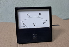 Voltmeter DC 30V – M42300 – 80x80mm(3″x3″) – analog ussr Voltmeter 1988