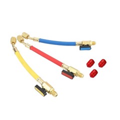 For R134A R410A Refrigerants 1/4″ SAE Ball Valves Hose Great Compatibility
