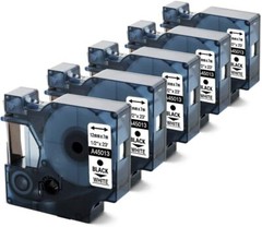 5-Pk/Pack D1 Label Tape 45013 S0720530 for DYMO LabelManager 160 280 420P