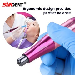 SANDENT Dental Hygiene Prophy Handpiece Air Motor 4HOLE 4:1 Nose Cone 360°Swivel