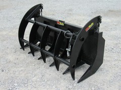 72″ Brush Root Rake Clam Grapple Attachment Fits Skid Steer Tractor Quick Attach