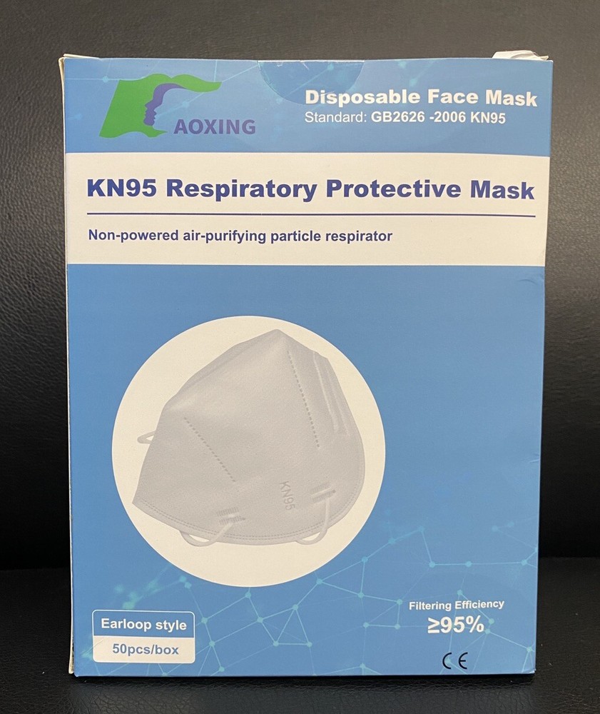 50 PACK KN95 Disposable Face Mask GB2626-2006 Respiratory Protective Mask
