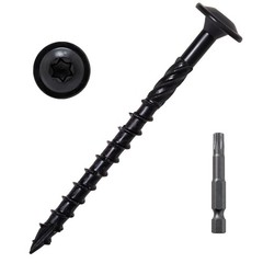 Lag Screws 3 Inch, Structural Wood Screw #14 x 3, 50-PCS Heavy Duty Construction