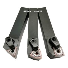 3PCS 5/8″ Metal Lathe Excircle Indexable Carbide Turning Tool Holder Bit Set …
