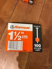 Ramset 1512 Drive Pins 1-1/2 in 2 boxes of 100 ( 200 pins total )