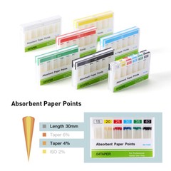 AZDENT Dental Absorbent Paper Points & Gutta Percha Points Eododontic Root Canal