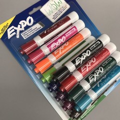 EXPO Assorted COLOR 12 Count , Low Odor Dry Erase Markers Chisel Tip New