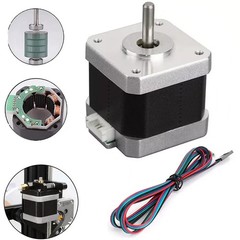 NEMA17 42mm Open-Loop Stepper Motor, 2-Phase 1.8°, 0.42Nm, Suitable for CNC