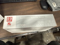 1000 Pcs Synguard Nitrile Gloves Powder, Latex, Protein Free Exp