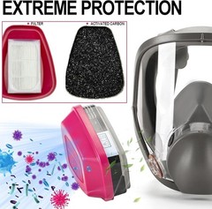 Full Face Gas Mask Painting Spraying Respirator w/Filters for 6800 Facepiece US
