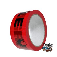 36 Rolls 1.8″ x 100 Yards Red Fragile Tape Black Lettering Box Packing