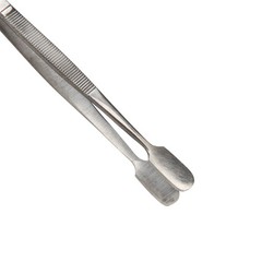 Steelman 4.5 in. Rounded Spade Tip Utility Tweezers 05607