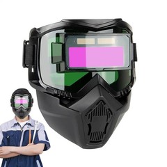 Auto Darkening Welding Glasses Adjustable Band Detachable Welder Mask Impact