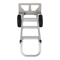 Aluminum Alloy Hand Truck Cart Heavy Duty Dolly W/ Rubber Wheels 440lbs/500lbs