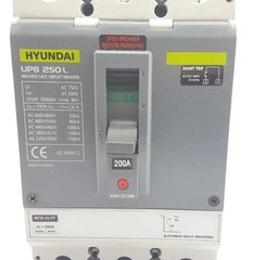 Hyundai UPB 250L Molded Case Circuit Breaker 200 Amps 3 Pole
