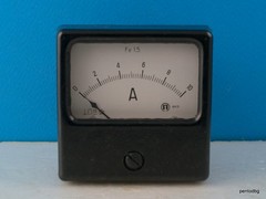 ANALOG PANEL AMPER METER WITH SHUNT DC 0-10A 2.5 % 4M31 BULGARIA NOS RARE
