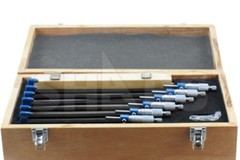 Shars 6-12″ Solid Metal Frame Micrometer Set NEW R}