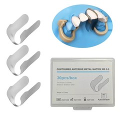Dental Anterior Matrix Bands Sectional Contoured Metal Matrices System Twin M8