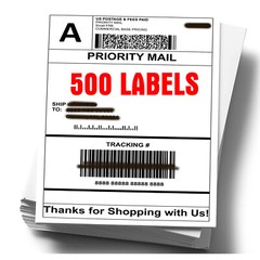 500-10000 Shipping Labels Fanfold 4×6 Direct Thermal for Zebra Rollo Printer UPS