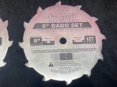 Freud 8 inch Stacked Dada Set and Dado Chipper 5/8 inch Arbor Never Used