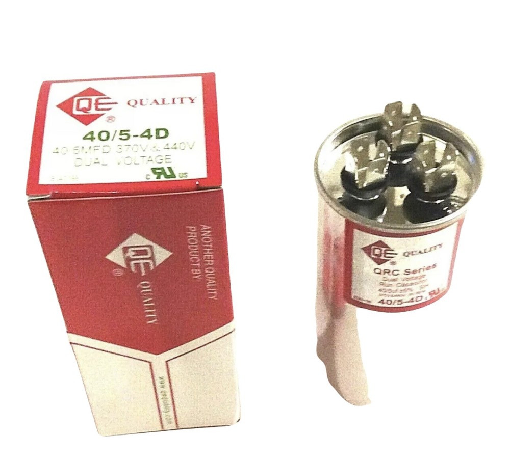 MOTOR RUN CAPACITOR DUAL 40/5 MFD 370 VAC 50/60HZ