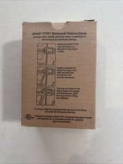 Arlington SNAP2 It 3/8 Inch Conduit Cable Connector 50 PCS New In Box USA !!!!!!