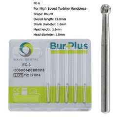 Wave Dental Carbide Burs Round FG 330 4 6 8 245 557 169L Burs High Speed Midwest