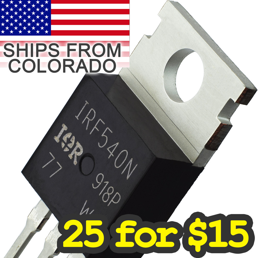 MOSFET – IRF540N 100V 33A – Transistor for Arduino Pi TT